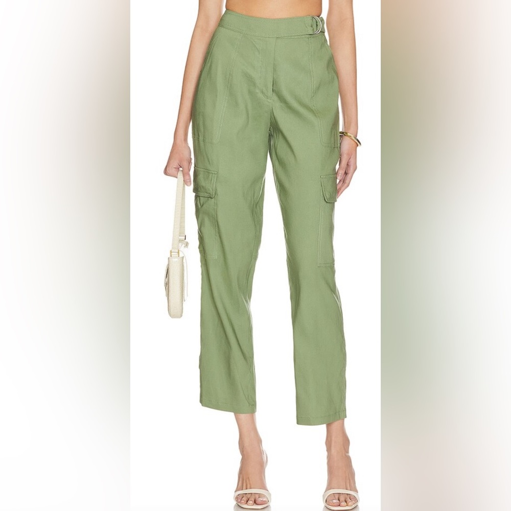 Jonathan Simkhai Carolina Utility Pant in Verde